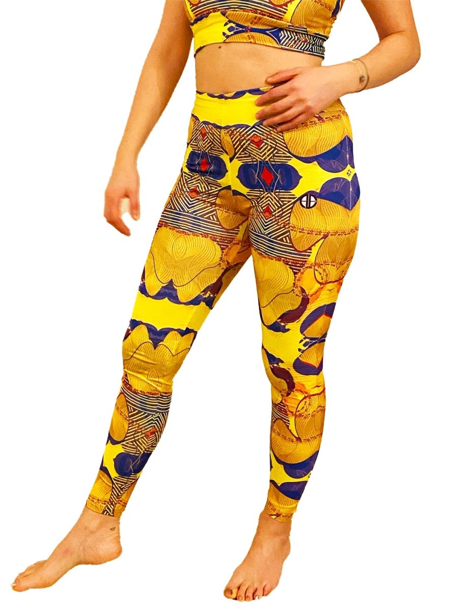 African shops print yoga pants