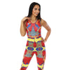 Adapt African Print Leggings Red