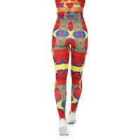 Adapt African Print Leggings Red