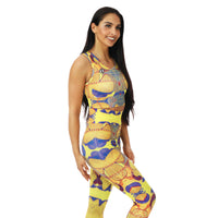 Adapt African Print Leggings Yellow