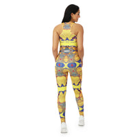 Adapt African Print Leggings Yellow