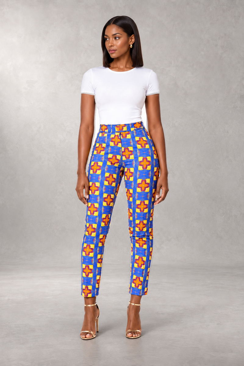 Dihya Print Pants — Multi — ALLEON Fashion