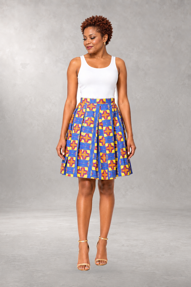 Kahina Print Skirt — Multi — ALLEON Fashion