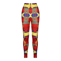 Adapt African Print Leggings Red