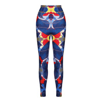 Adapt African Print Leggings Blue