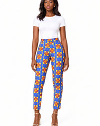 Dihya Print Pants – center detail view
