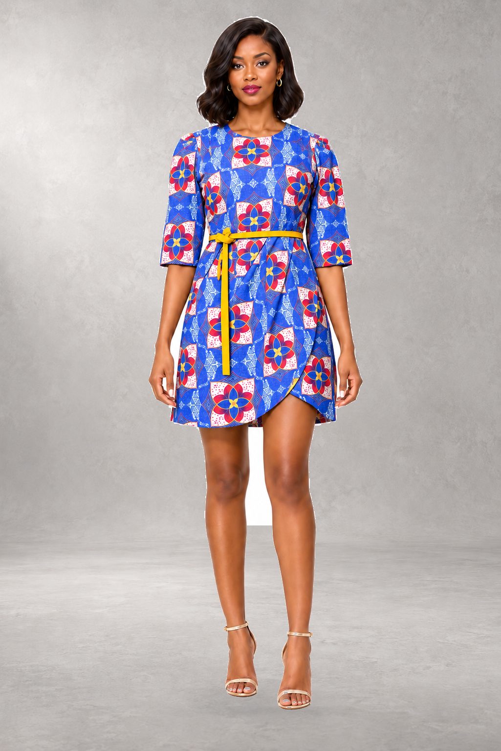 Robe portefeuille imprimée Nandi