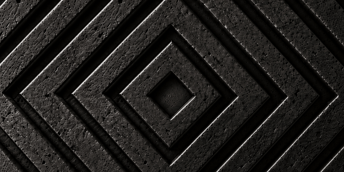 Kasai Weave – dunkles geometrisches Relief