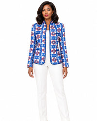 Kanuni Print Jacket – top detail view