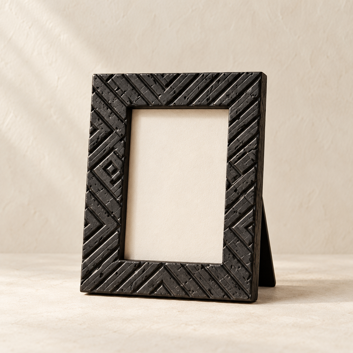 ALLEON HOME Kasai Weave Frame 13 × 18 on warm ivory studio background
