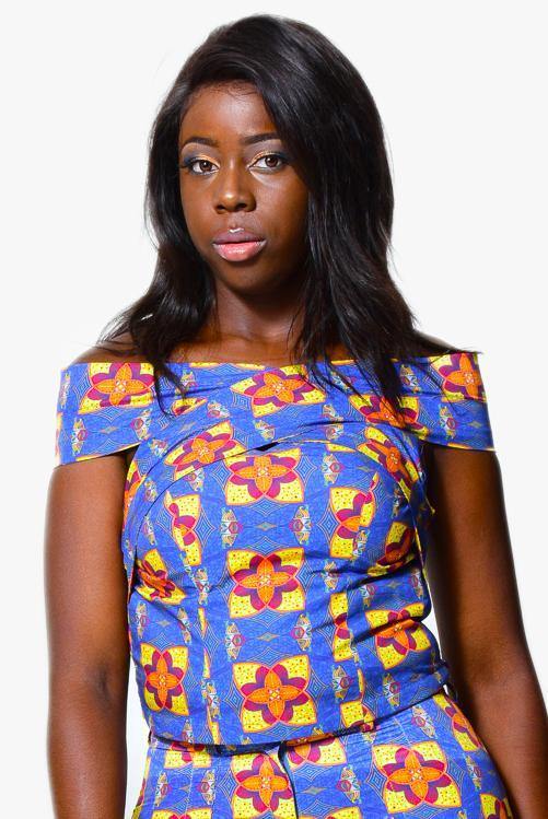 Candance African off shoulder top in African Print - ALLEON
