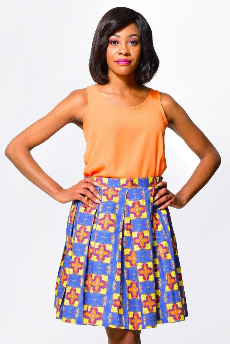 Kahina African Skirt Knee-length - ALLEON