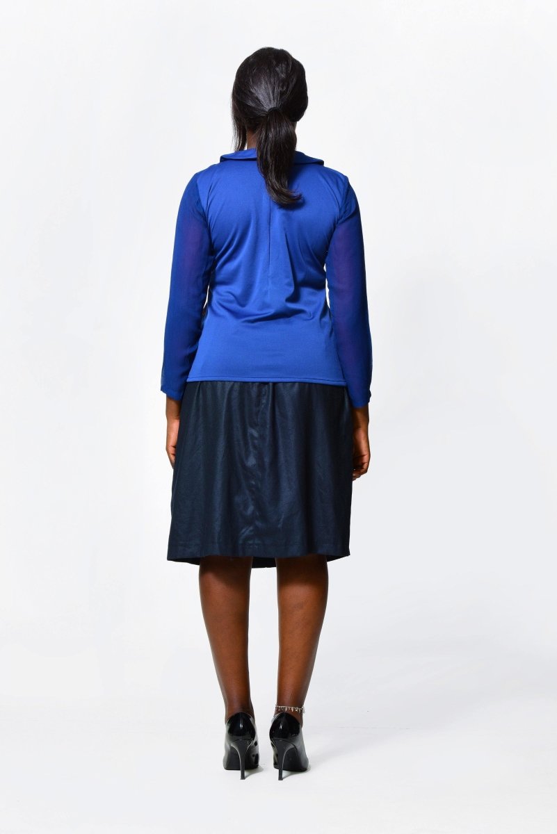 Women's African Shirt Nehanda with chiffon sleeves - ALLEON